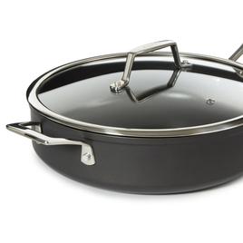 BergHOFF Essentials Hard Anodized 11in. Deep Skillet w/ Glass Lid