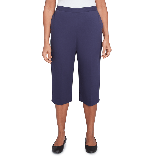 Petite Alfred Dunner Land of the Free Star Studded Capris