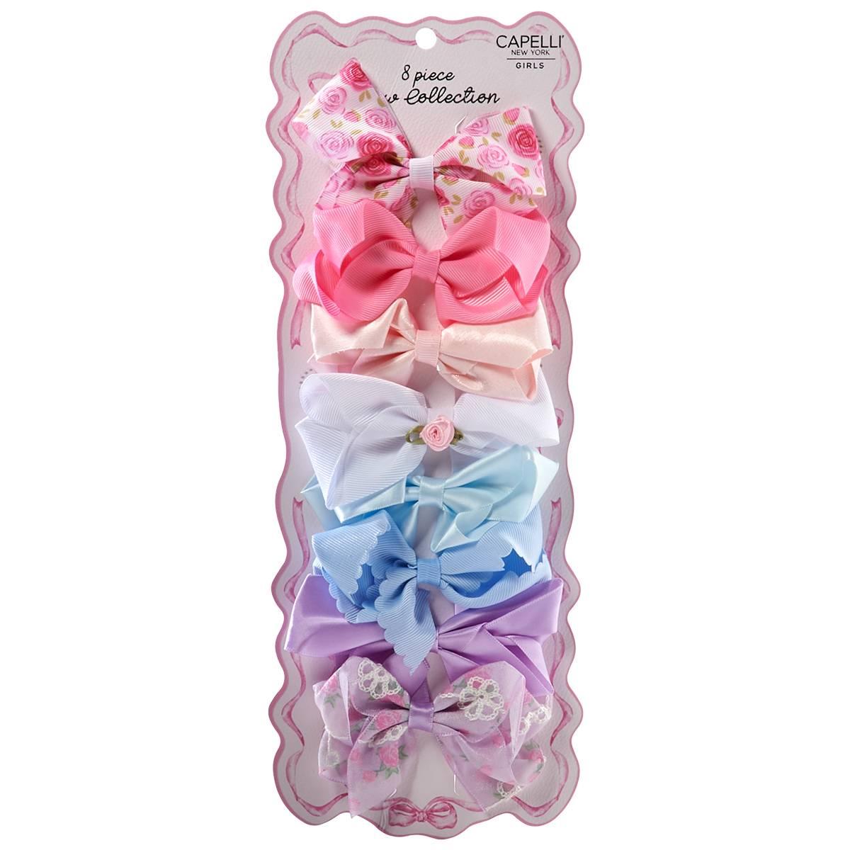 Girls Capelli® New York 8pk. Mix/Floral Bows