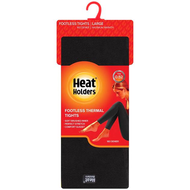 Womens Heat Holders® Sophia Footless Thermal Tights - Black