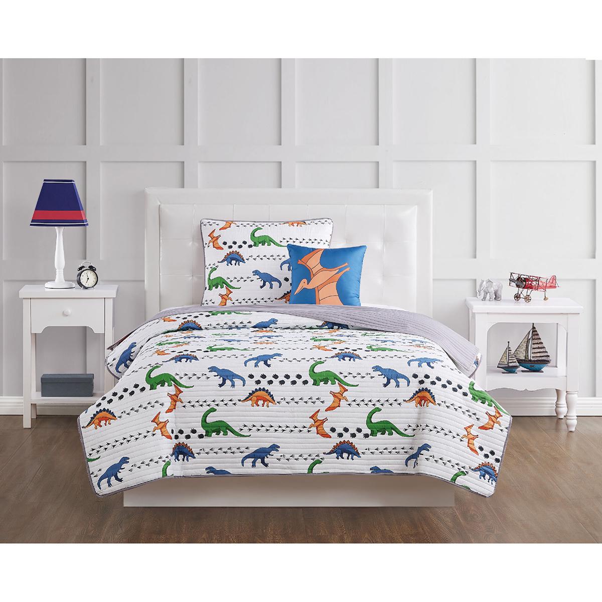 My World Dino Tracks Quilt Set