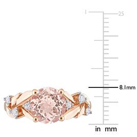 Gemstone Classics™ 10kt. Rose Gold 1/7ctw. Diamond Ring