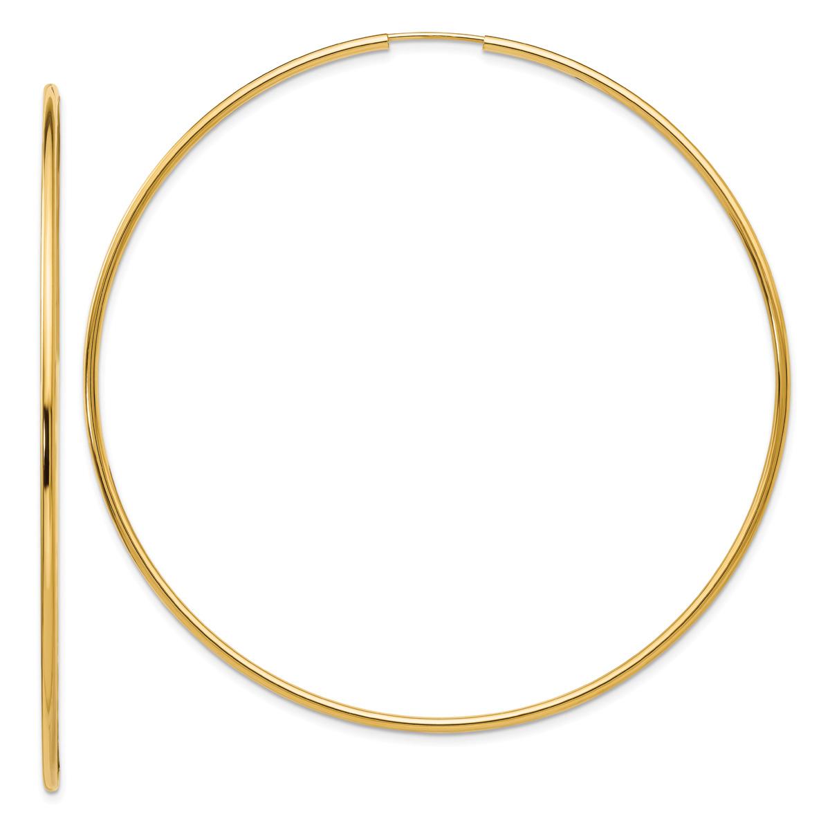 Gold Classics(tm) 14kt. Polished Endless Hoop Earrings