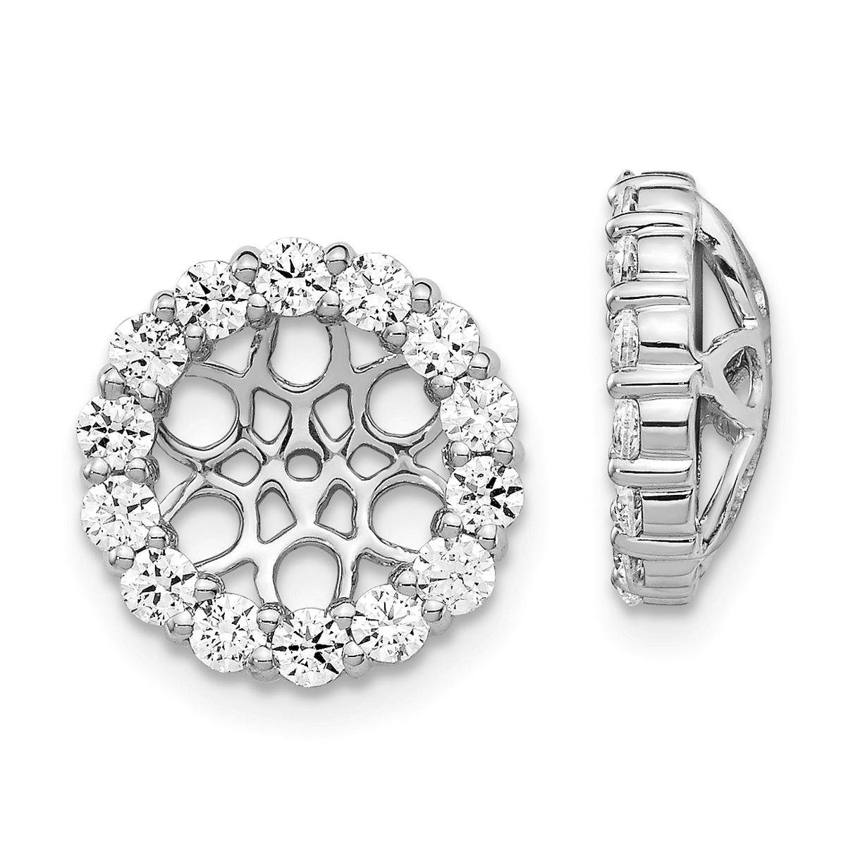 Diamond Classics(tm) 14k 12mm Diamond Round Earring Jackets