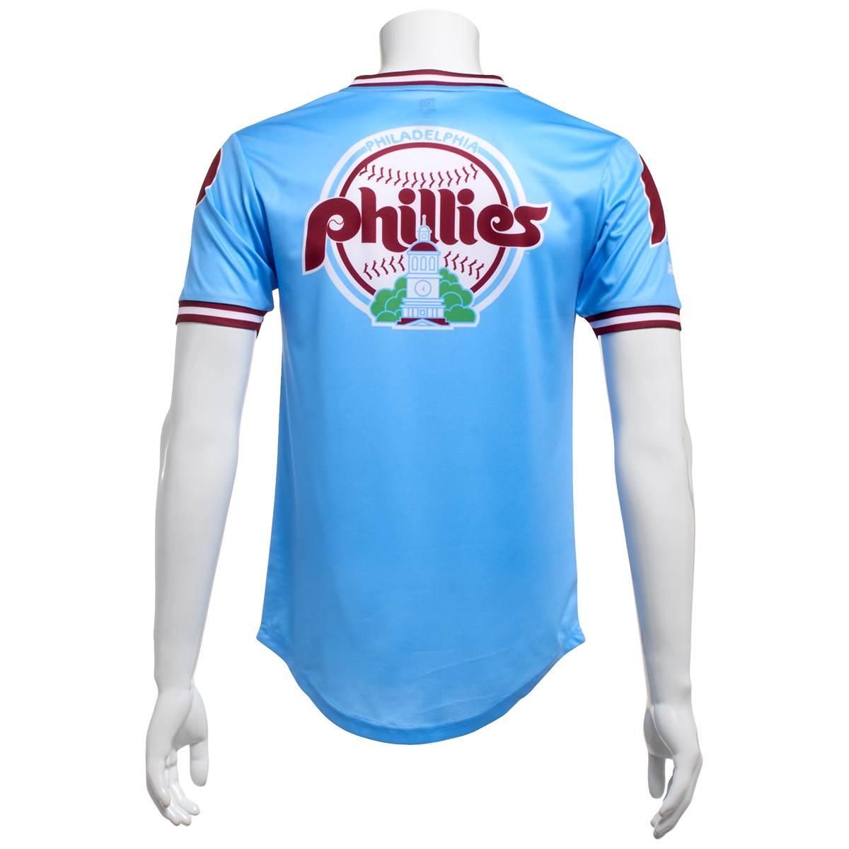 Mens MLB Philadelphia Phillies Carolina Blue Jersey
