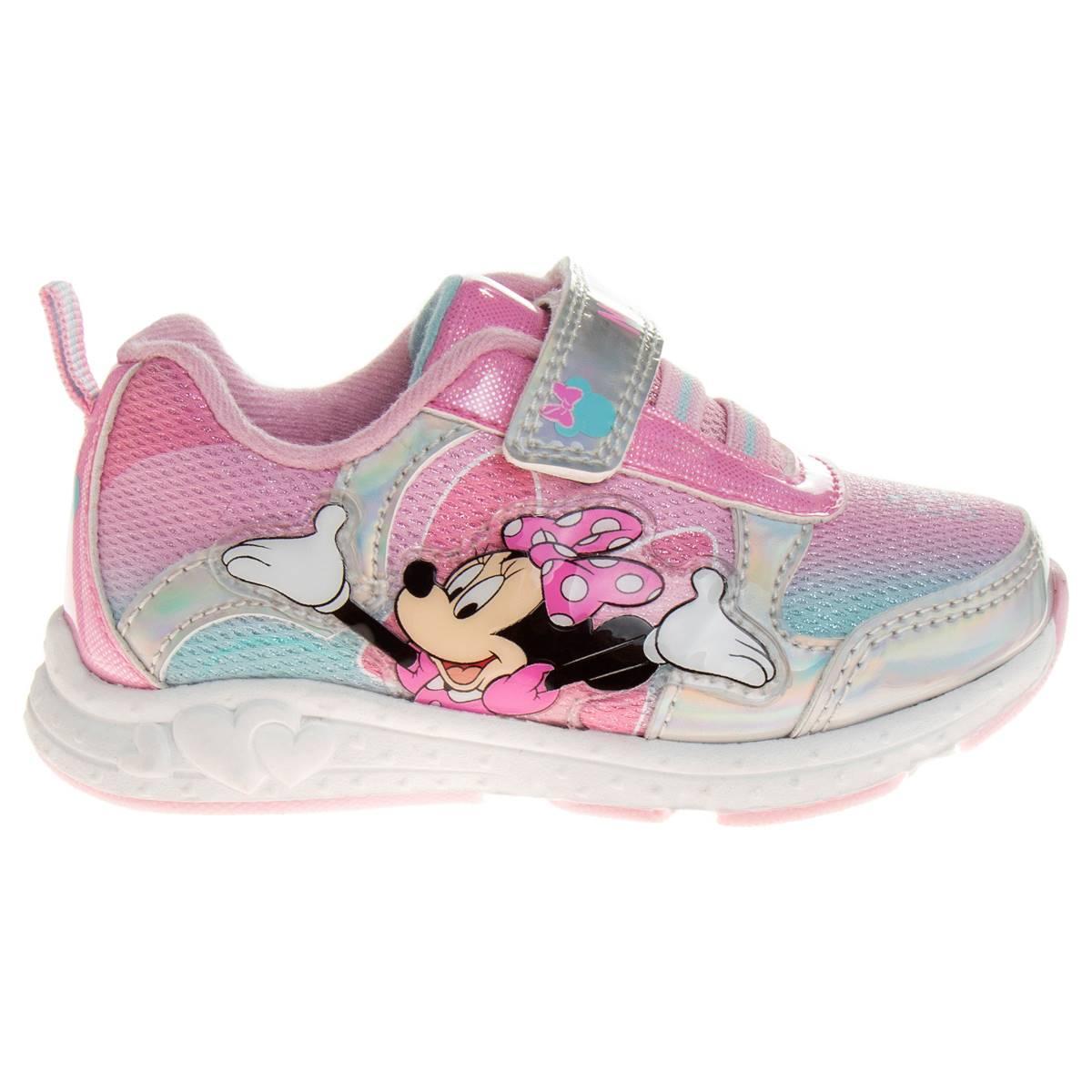 Little Girls Disney Minnie Mouse Light-Up Fashion Sneakers