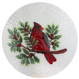Northlight Seasonal 21in. Cardinal and Pine Cone Bird Bath