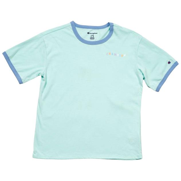 Girls (7-16) Champion® Oversized Ringer Tee