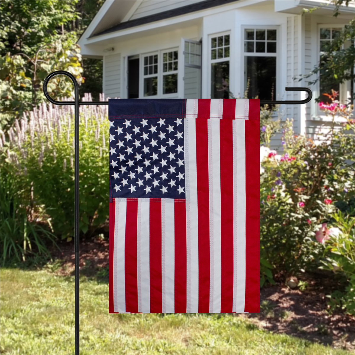 Northlight Patriotic Embroidered Outdoor Garden USA Flag