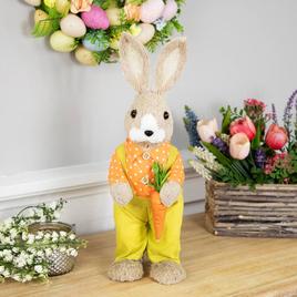 Northlight Seasonal Standing Boy Rabbit w/ Carrot Easter Figurine