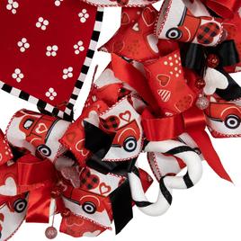 Northlight Seasonal Ribbon and Twig Valentine''s Day Wreath