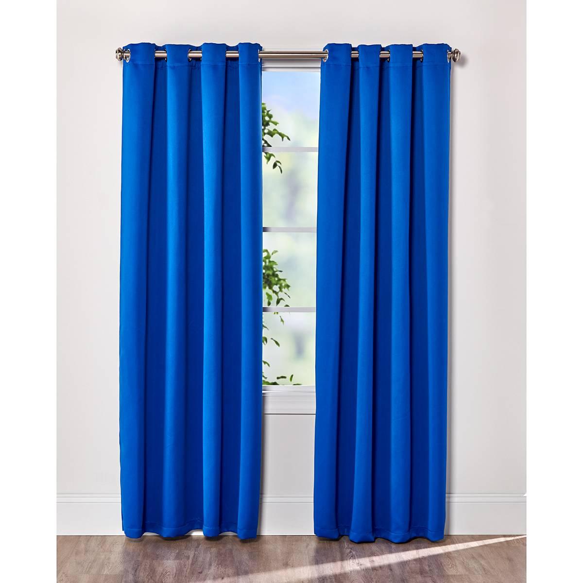 Angel Solid Woven Energy Saving Grommet Panel Curtain