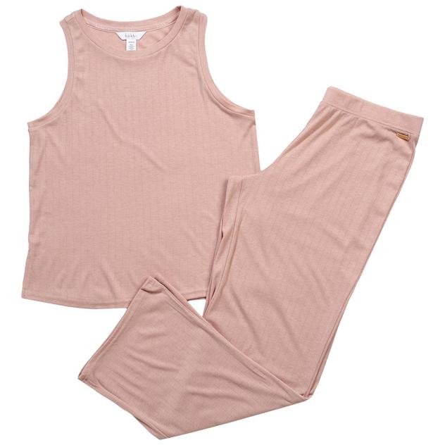 Womens Nicole Miller High Neck Tank Long Leg Pajama Set