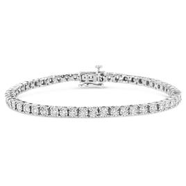 Haus of Brilliance Silver 1ct. Lab Grown Diamond Tennis Bracelet