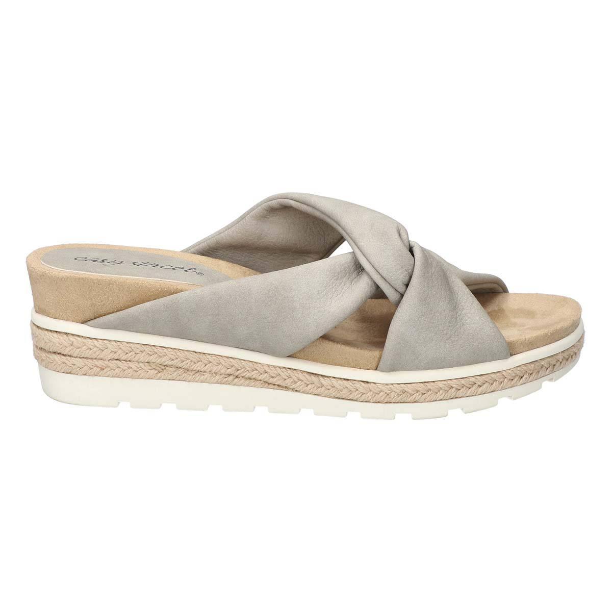 Womens Easy Street Ja Knotted Wedge Slide Sandals