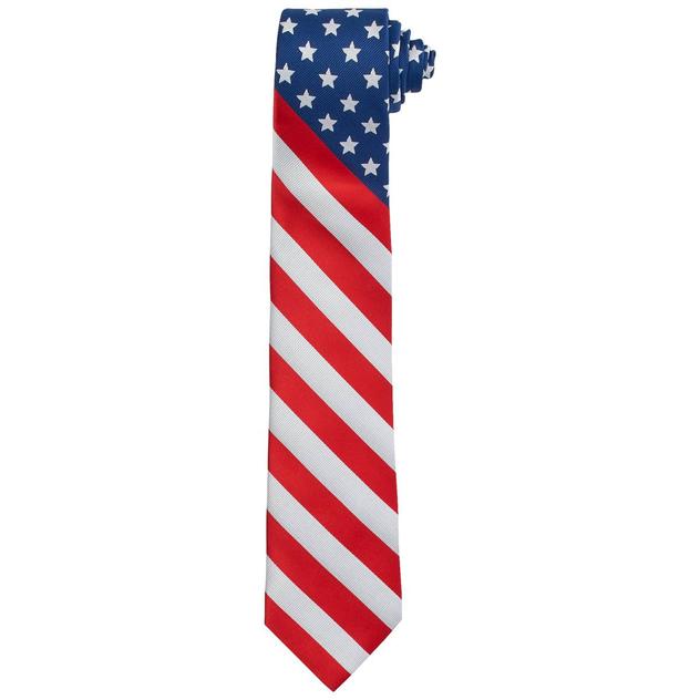 Mens American Lifestyle American Flag Tie