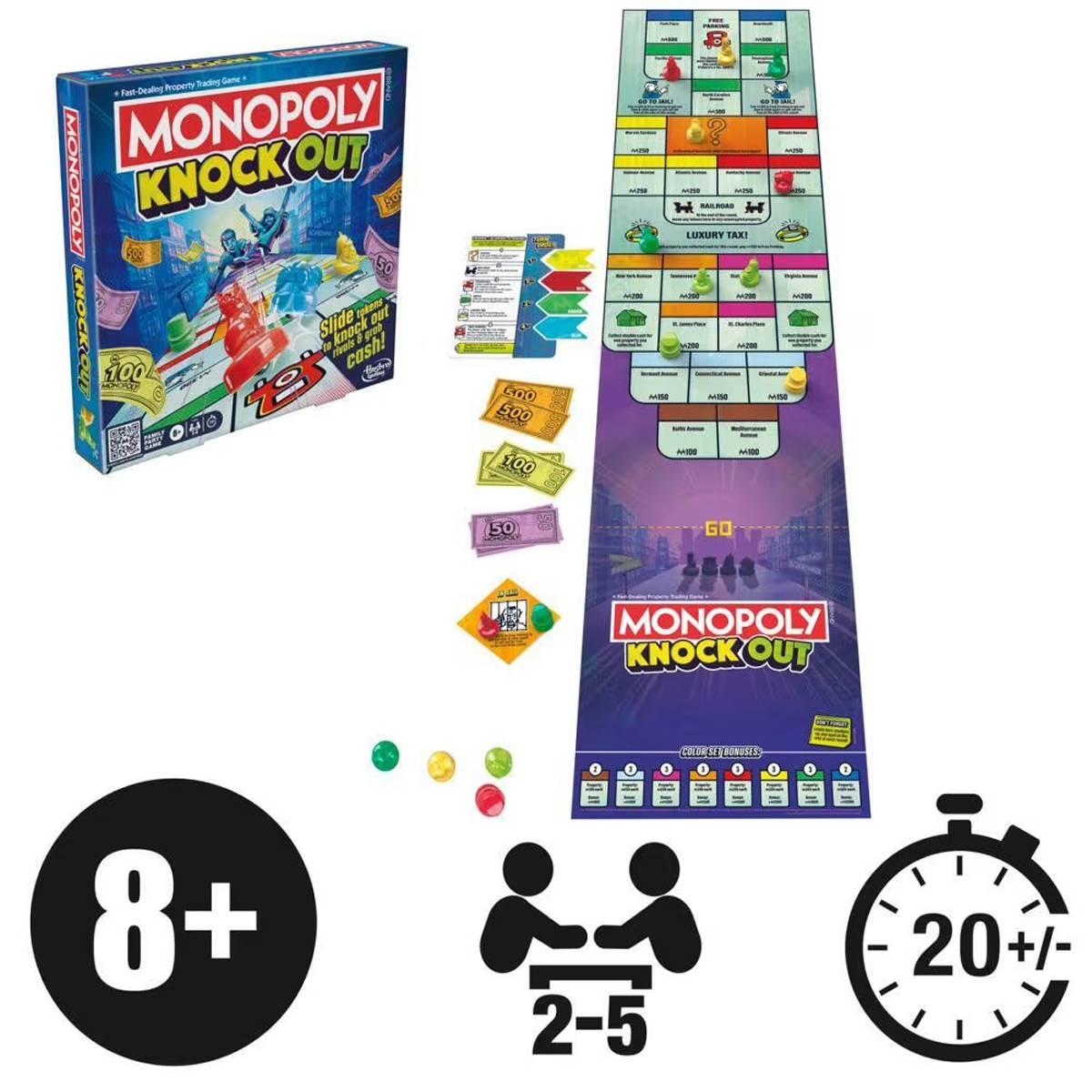 Hasbro Monopoly Knockout Board Game