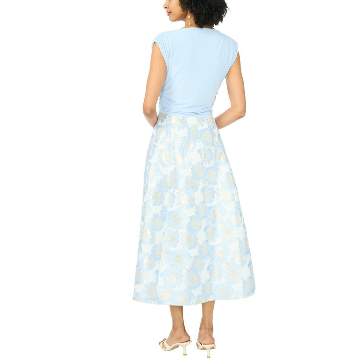 Womens MSK Floral 3/4 Sleeve Floral Fit & Flare Jacket Dress