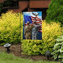 Briarwood Lane America''s Heroes Patriotic Garden Flag