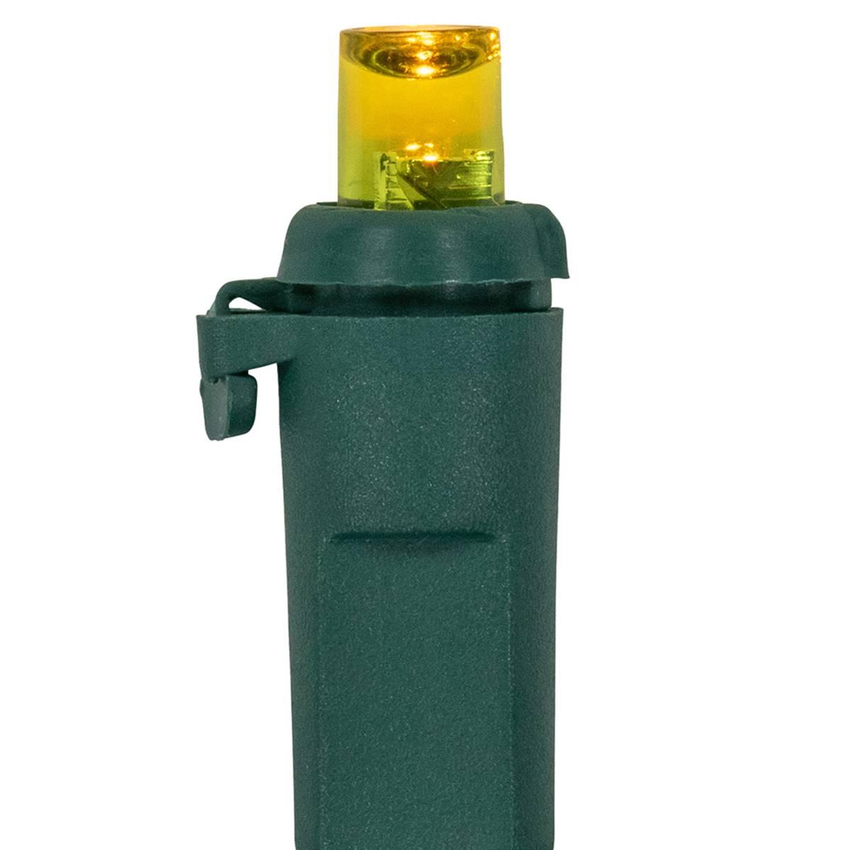 Northlight Seasonal 100ct. LED Green Wire Yellow Christmas Lights
