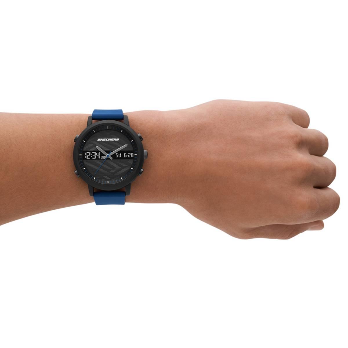 Mens Skechers Blue Lawndale Analog & Digital Watch - SR5072