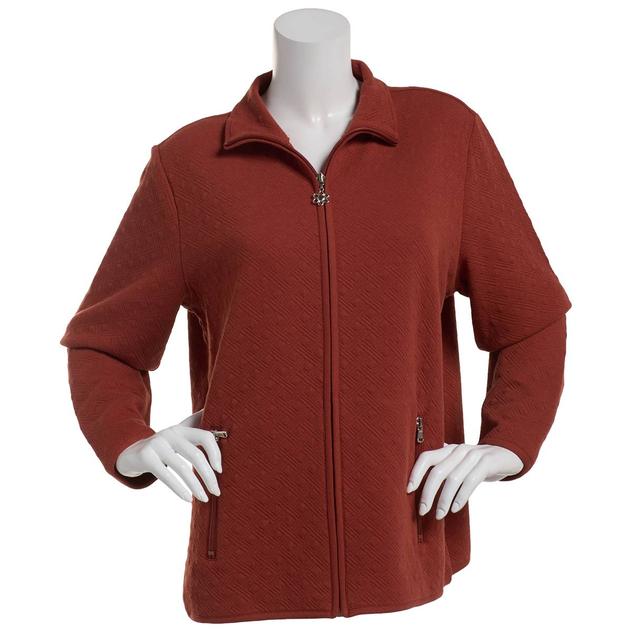 Petite Hasting & Smith Solid Quilted Zip Jacket