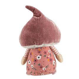 Northlight Seasonal Pink Floral Mushroom Gnome Figurine