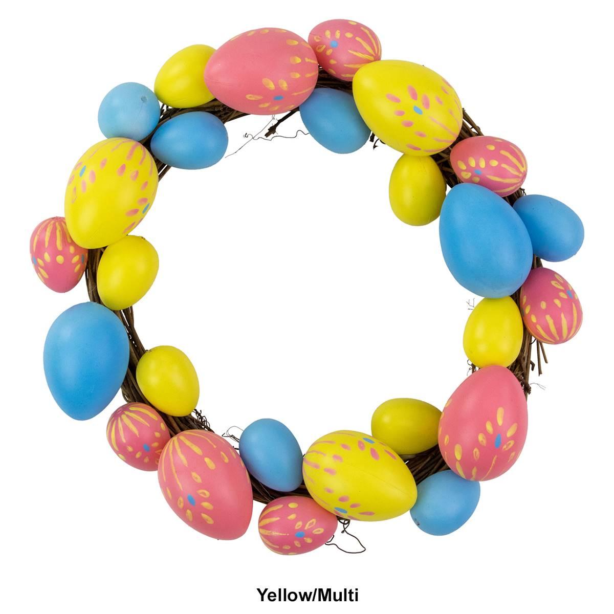 Northlight Seasonal Easter Eggs Spring Wreath