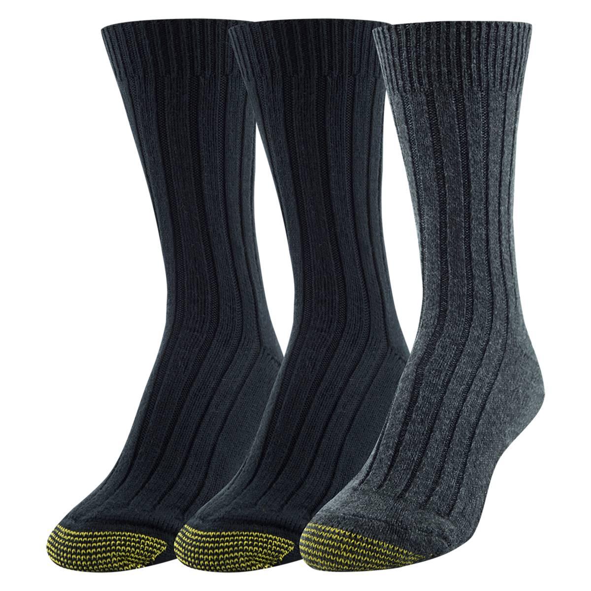 Womens Gold Toe(R) 3pk. Casual Weekender Crew Socks