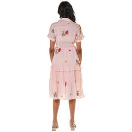 Womens Figueroa & Flower Short Sleeve Tier Floral A-Line Dress
