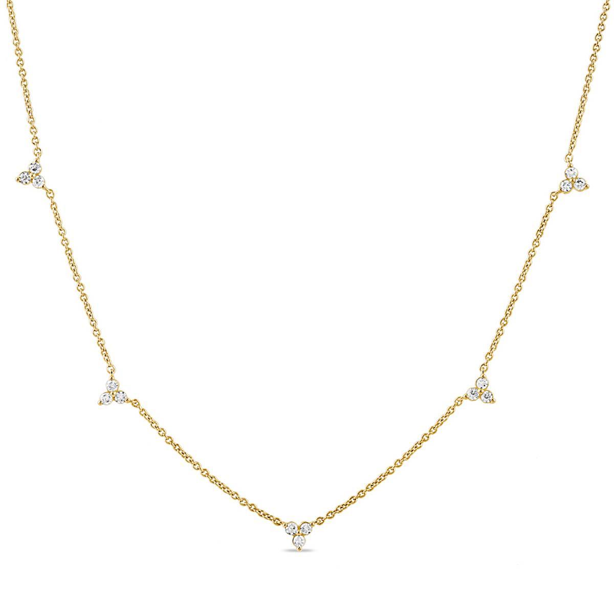 Nova Star(R) Gold over Sterling Silver Lab Grown Diamond Necklace