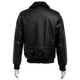 Mens Levi''s Faux Leather Aviator with Sherpa Collar Jacket