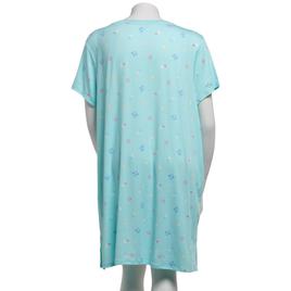 Plus Size Jaclyn Short Sleeve Tossed Icon Neck Nightshirt
