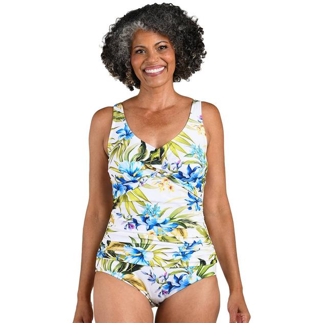 Womens Maxine Island Serenity Twist Front One Piece Swimsuit