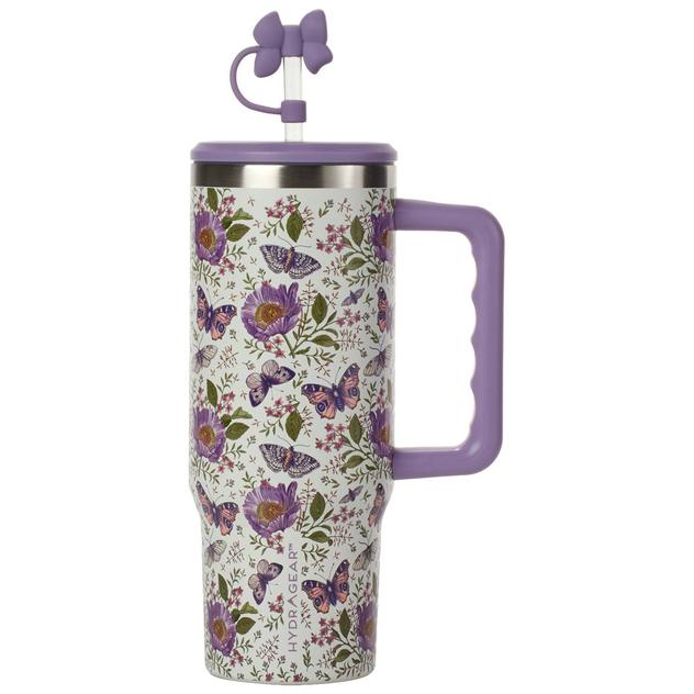Agenda 30oz. 3D Purple Butterfly Tumbler