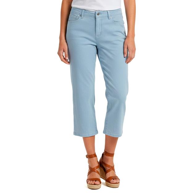 Plus Size Tailormade 5 Pocket Solid Capris