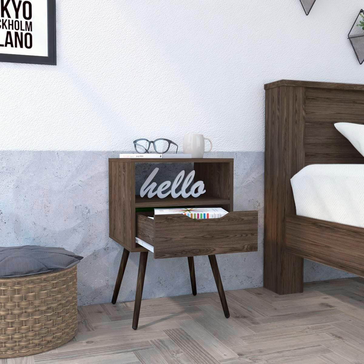 FM FURNITURE Allie Contemporary Nightstand