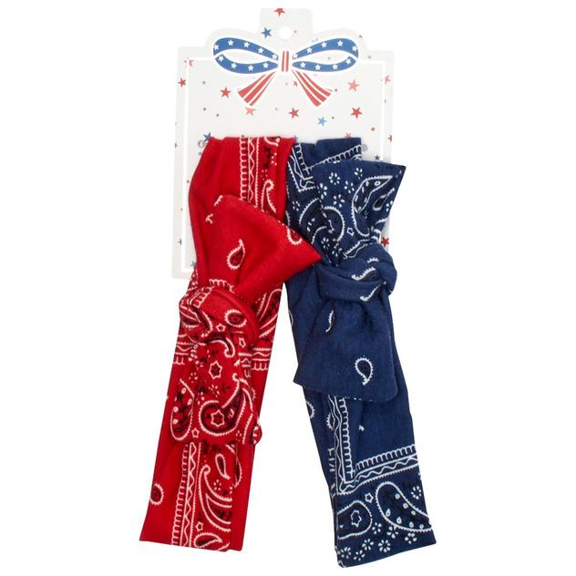 Womens Fantasia 2pk. Americana Bandana Bows