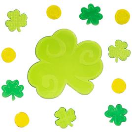 Northlight Seasonal St. Patrick''s Gel Window Clings - Set of 5
