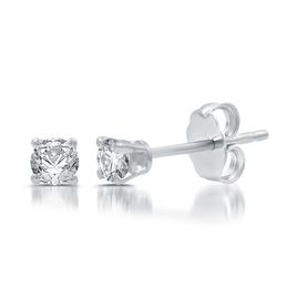 Nova Star® White Gold Lab Grown Diamond Stud Earrings