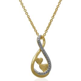 Accents by Gianni Argento Diamond Double Heart Infinity Pendant