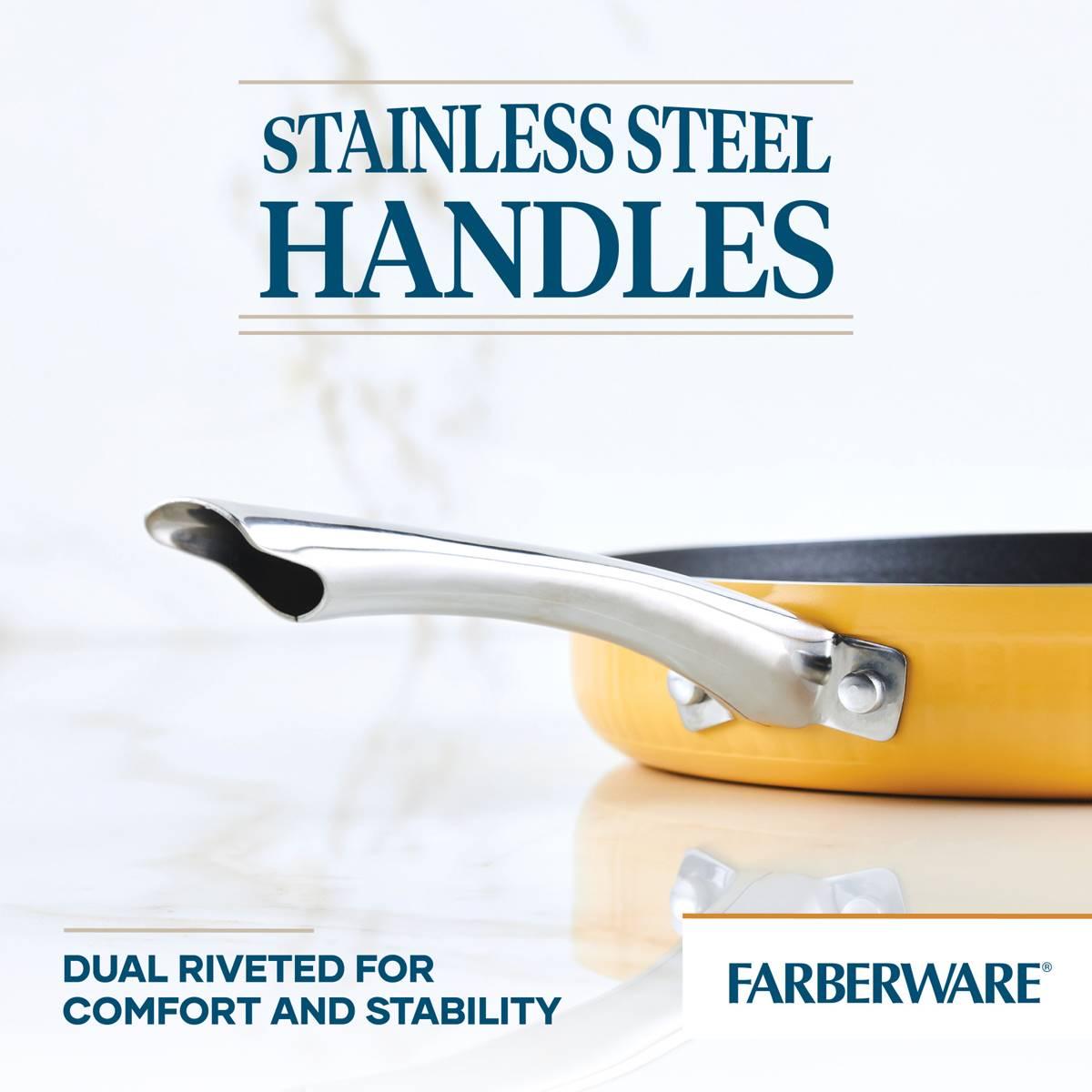 Farberware Style 11.25in. Nonstick Cookware Deep Round Grill Pan