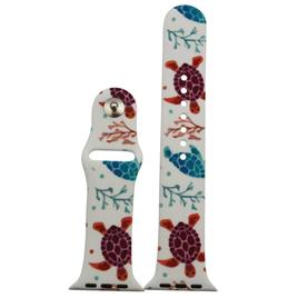 Womens Olivia Pratt™ Apple Watch Band - 8844-TURTLESANDCORAL
