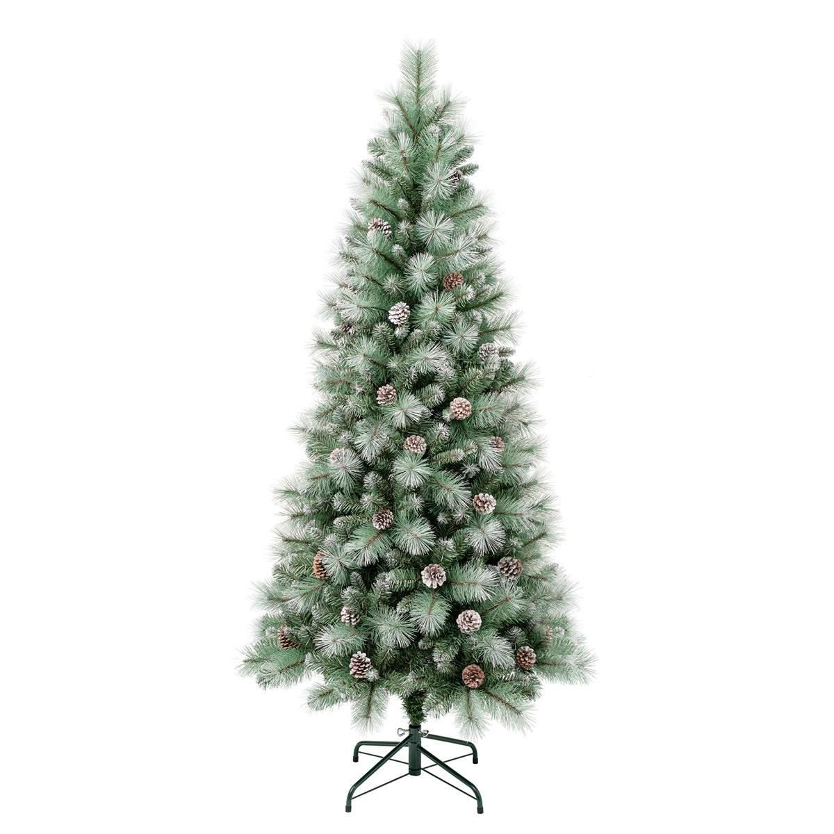 National Tree 6ft Perry Hard Needle Snow Tip Christmas Pine Tree