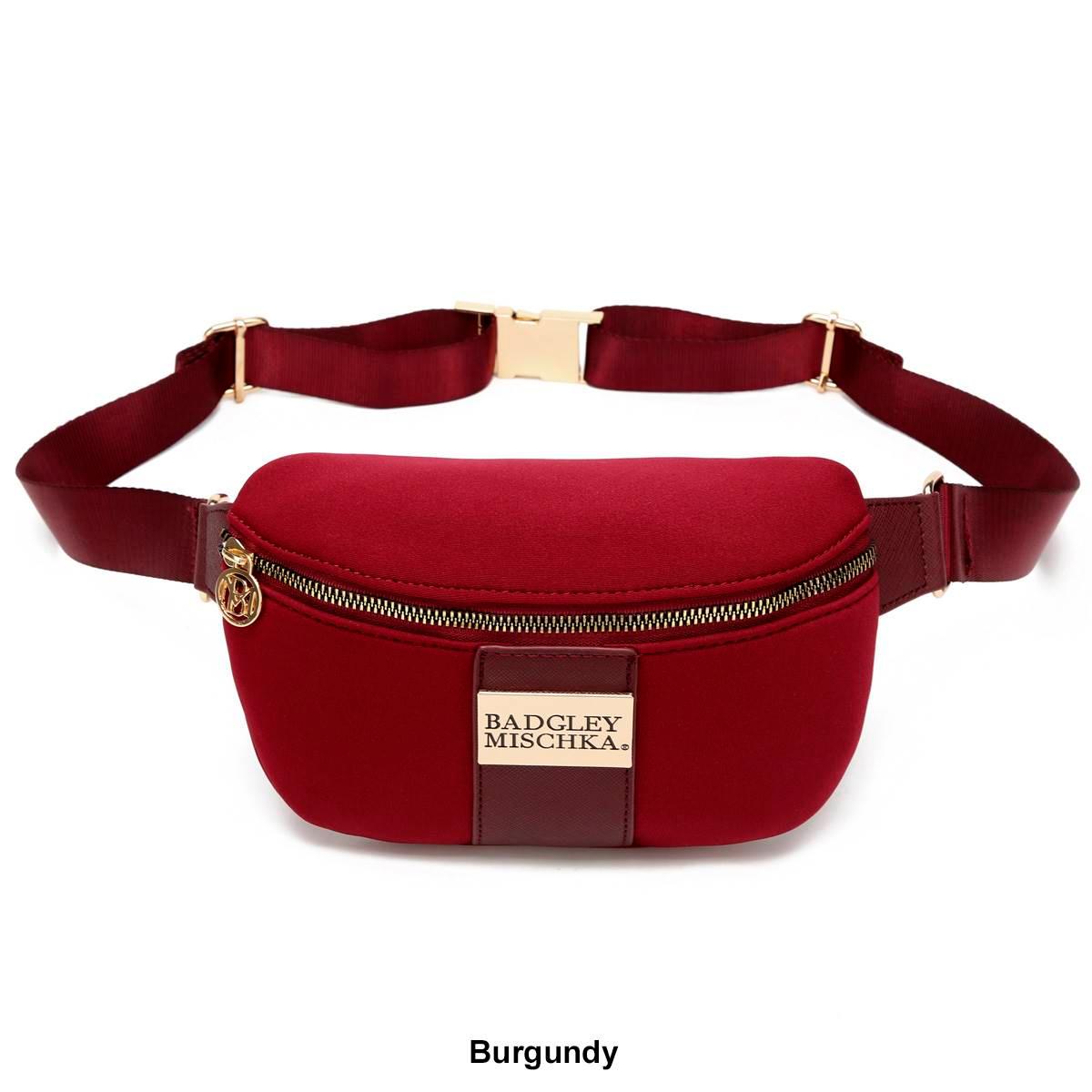 Badgley Mischka Sage Scuba &amp; Vegan Leather Belt Bag