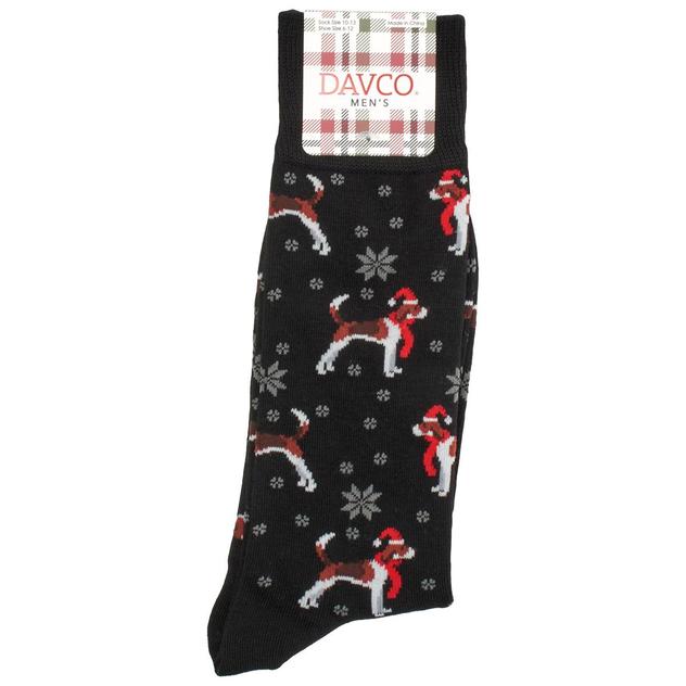 Mens Davco Christmas Foxhound Crew Socks
