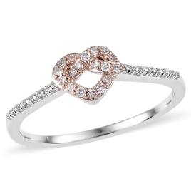 Nova Star(R) Two-Tone Lab Grown Diamond Heart Knot Ring