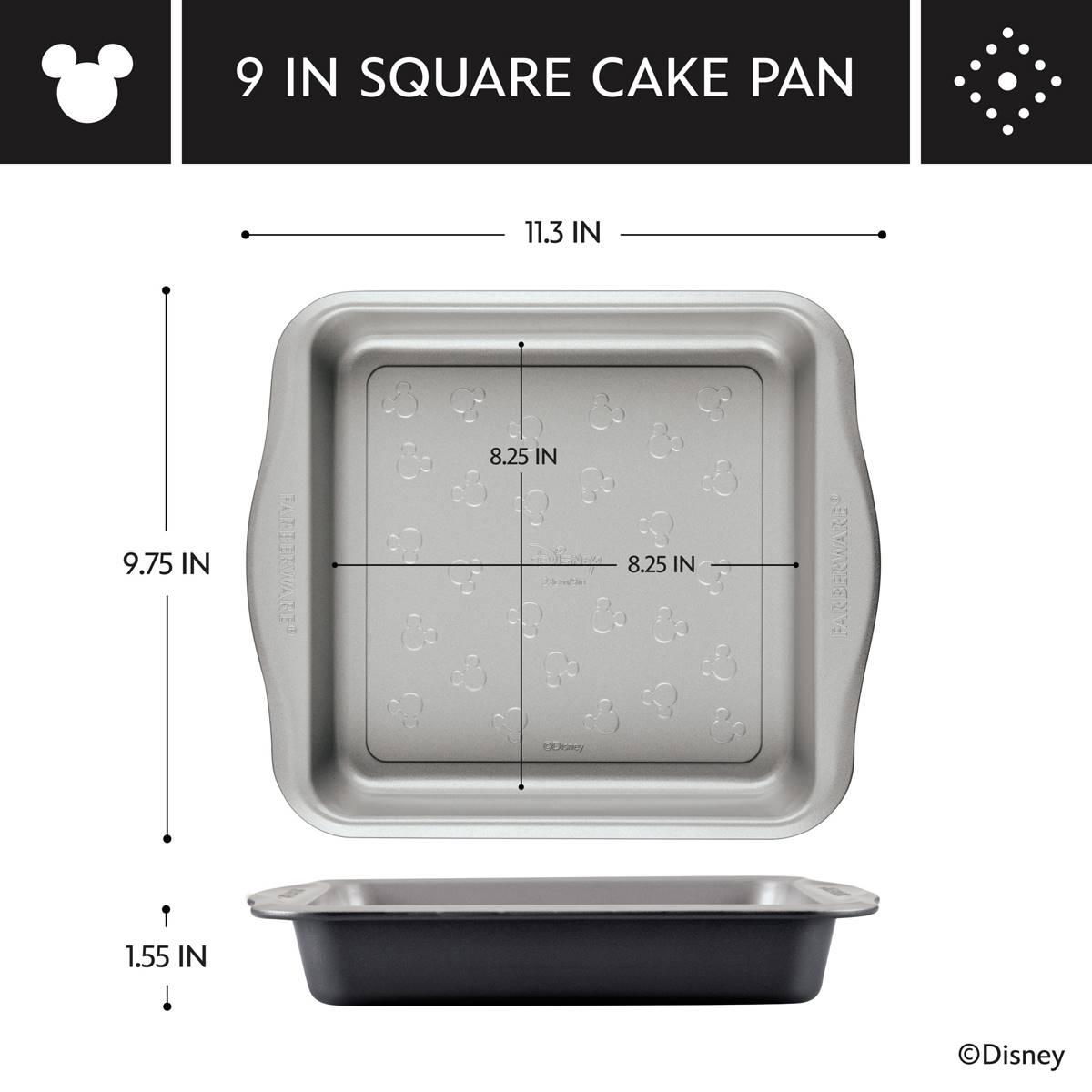 Farberware® Disney Bake w/ Mickey Nonstick 9in. Square Cake Pan