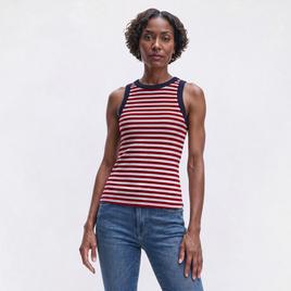 Womens Architect® Crew Neck Stripe Tank Top