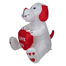 Northlight Seasonal 4' Inflatable Valentine's Day Doggie Decor
